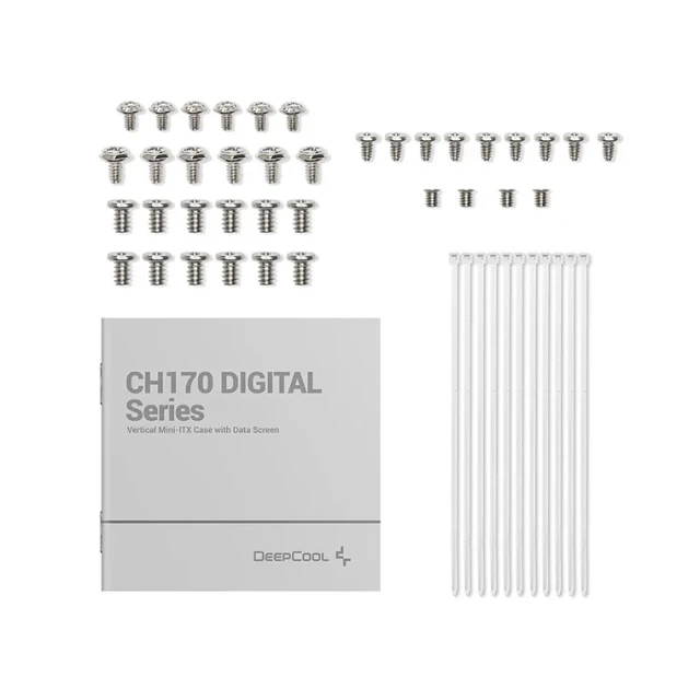 Корпус для ПК Deepcool CH170 Digital Mini ITX White (6933412774211)