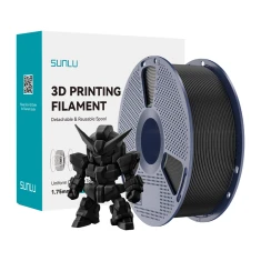 Філамент SUNLU PLA+ 2.0 1.75mm 1kg Black (PLA+ 2.0 B)