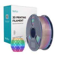 Філамент Sunlu PLA 1.75mm 1kg Rainbow 04 Transparent (PLA T R 04)
