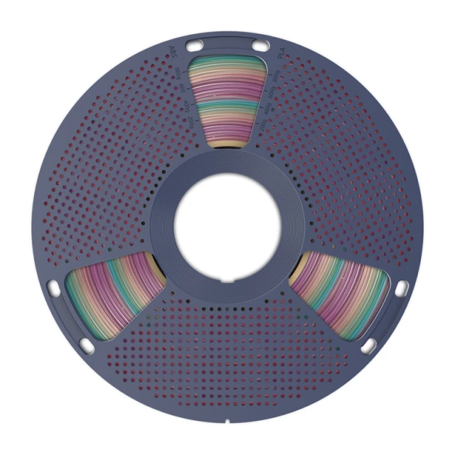 Филамент Sunlu PLA 1.75mm 1kg Rainbow 04 Transparent (PLA T R 04)