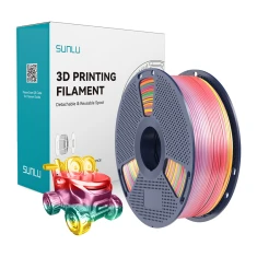 Філамент Sunlu PLA+ Silk 1.75mm 1kg Rainbow 01 (PLA+ Silk R 01)