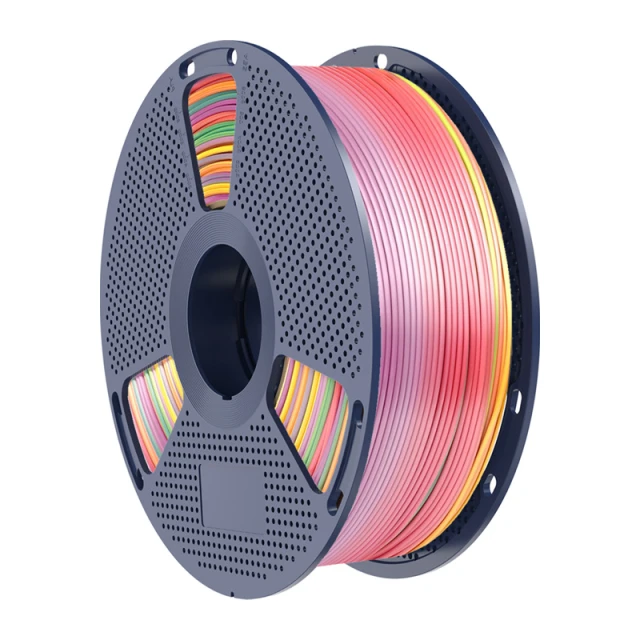 Филамент Sunlu PLA+ Silk 1.75mm 1kg Rainbow 01 (PLA+ Silk R 01)