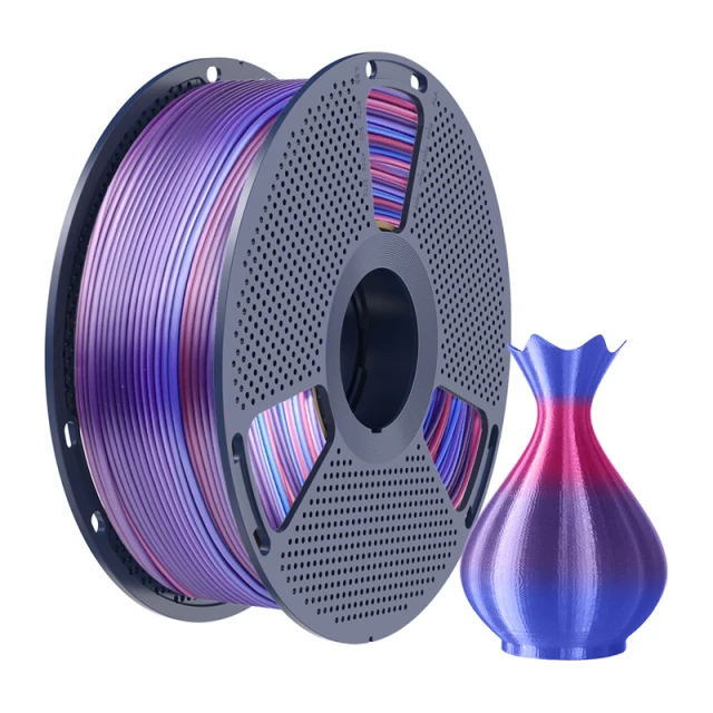 Филамент Sunlu PLA+ Silk 1.75mm 1kg Rainbow 02 (6933582315542)