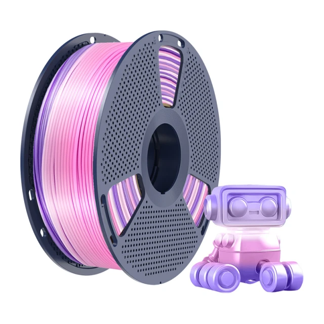 Філамент SUNLU PLA+ Silk 1.75mm 1kg Rainbow 03