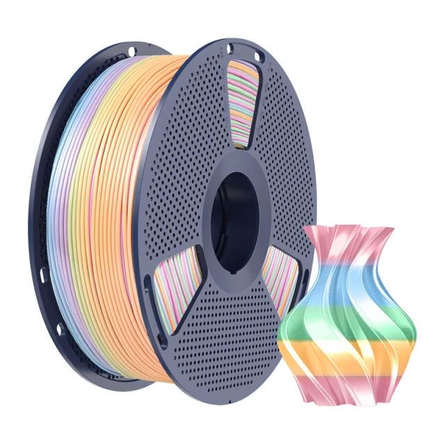 Філамент Sunlu PLA+ Silk 1.75mm 1kg Rainbow (PLA+ Silk R 04)