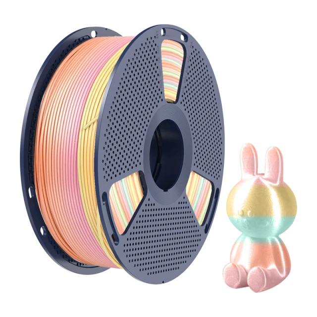 Філамент SUNLU PLA+ Silk 1.75mm 1kg Rainbow 05