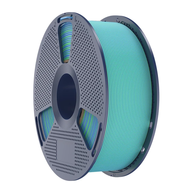 Філамент Sunlu PLA+ Silk Dual Color 1.75mm 1kg Blue-Green (PLA+ Silk DC Blu G)