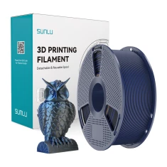 Філамент Sunlu PLA+ Silk Dual Color 1.75mm 1kg Black/Blue (PLA+ Silk DC B Blu)