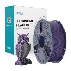 Філамент Sunlu PLA+ Silk Dual Color 1.75mm 1kg Black Purple (6933582315658)