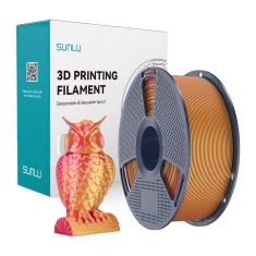 Філамент SUNLU PLA+ Silk Dual Color 1.75mm 1kg Red-Gold (PLA+ Silk DC R Go)
