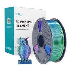 Філамент Sunlu PLA+ Silk Tri-Color 1.75mm 1kg (6933582315696)