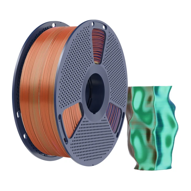 Філамент SUNLU PLA+ Silk Tri-Color 1.75mm 1kg Multicolor (PLA+ Silk TC O Blu G)