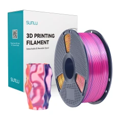 Філамент Sunlu PLA+ Silk Tri-Color 1.75mm 1kg Multicolor (PLA+ Silk TC R Y Blu)