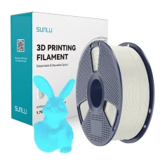 Філамент Sunlu PLA Glow In The Dark 1.75mm 1kg White-Blue (6933582315764)