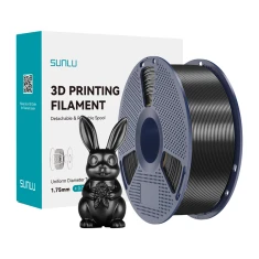 Філамент Sunlu PLA+ Silk 1.75mm 1kg Black (PLA+ Silk B)