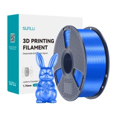 Філамент Sunlu PLA+ Silk 1.75mm 1kg Blue (PLA+ Silk Blu)