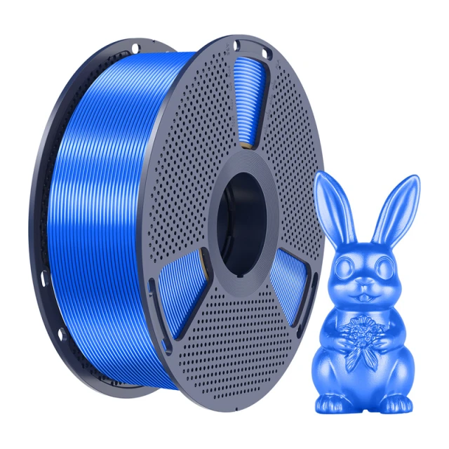Філамент Sunlu PLA+ Silk 1.75mm 1kg Blue (PLA+ Silk Blu)