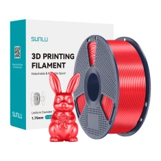 Філамент Sunlu PLA+ Silk 1.75mm 1kg Red (PLA+ Silk R)