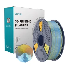 Філамент Sunlu PLA+ Silk Forth-Color 1.75mm 1kg Multi (PLA+ Silk FC Blu Pur)