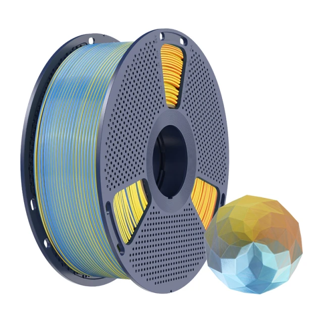 Філамент Sunlu PLA+ Silk Forth-Color 1.75mm 1kg Multi (PLA+ Silk FC Blu Pur)