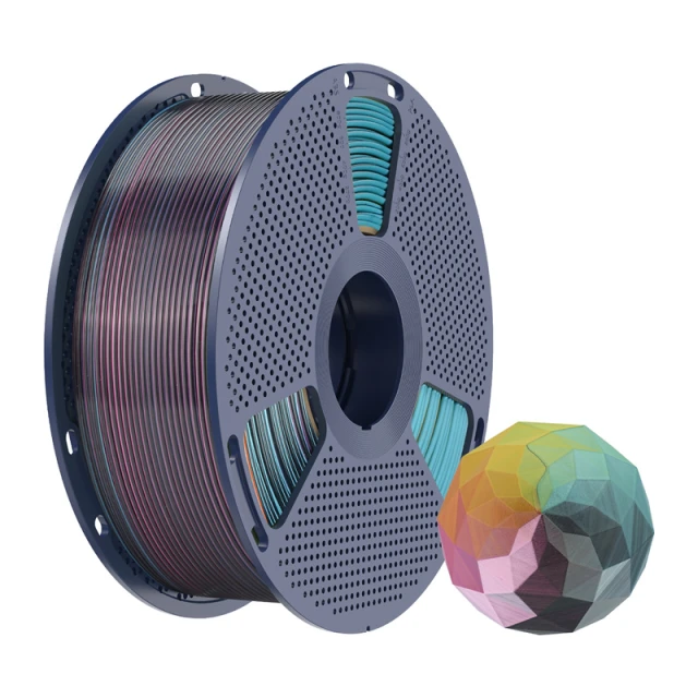 Філамент SUNLU PLA+ Silk Forth-Color 1.75mm 1kg (PLA+ Silk FC R Y G B)