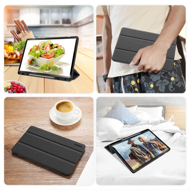 Чохол Dux Ducis Domo для Samsung Tab S10 Plus / S9 Plus / S9 FE Plus Black (6934913000762)