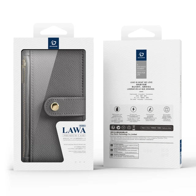 Чохол Dux Ducis Lawa для iPhone 16 Pro Max Grey with MagSafe (6934913003008)