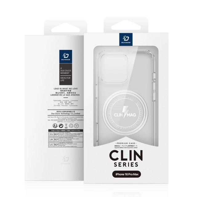 Чохол Dux Ducis Clin Mag для iPhone 16 Pro Max Clear (DUX DUCIS Clin Mag Apple iPhone 16 Pro Max Transparent)