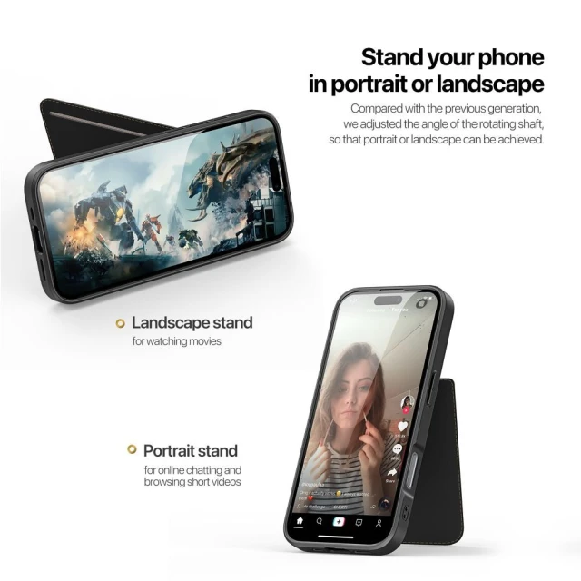 Чохол Dux Ducis Rafi II Mag для iPhone 16 Plus Black with MagSafe (6934913004333)