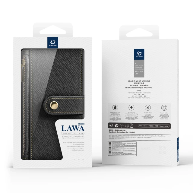 Чохол Dux Ducis Lawa для iPhone 16 Black with MagSafe (6934913004906)