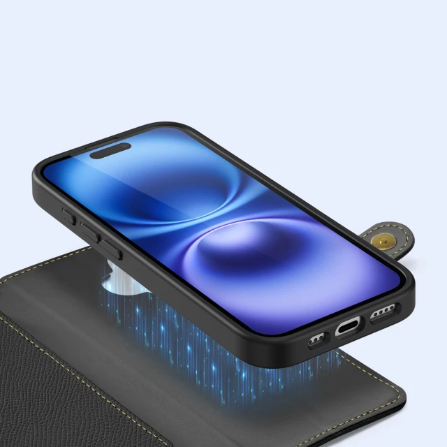 Чохол Dux Ducis Lawa для iPhone 16 Black with MagSafe (6934913004906)