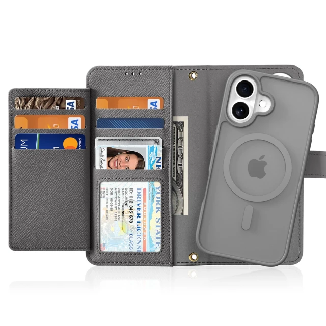 Чохол Dux Ducis Lawa для iPhone 16 Grey with MagSafe (6934913004913)