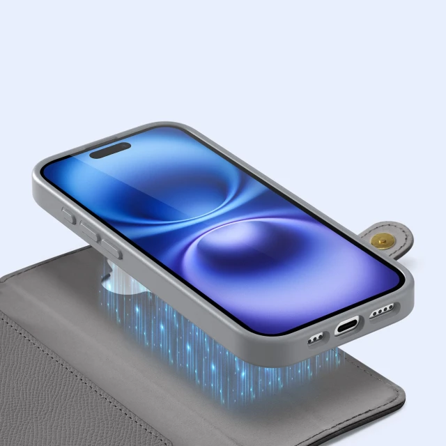 Чохол Dux Ducis Lawa для iPhone 16 Grey with MagSafe (6934913004913)