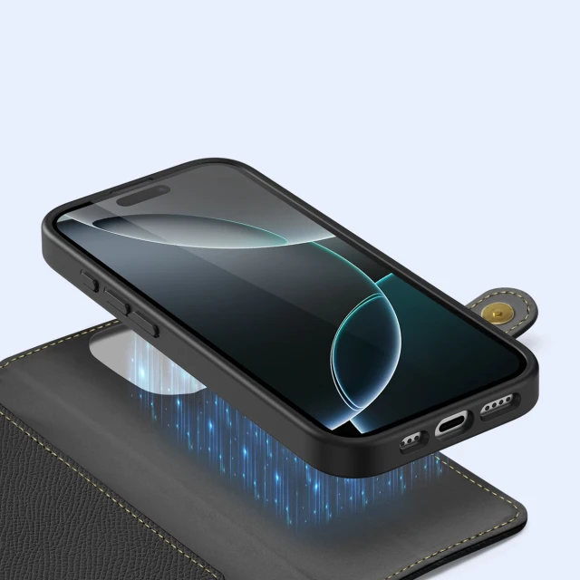 Чохол Dux Ducis Lawa для iPhone 16 Pro Black with MagSafe (6934913004968)