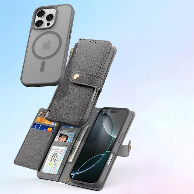 Чохол Dux Ducis Lawa для iPhone 16 Pro Grey with MagSafe (6934913004975)