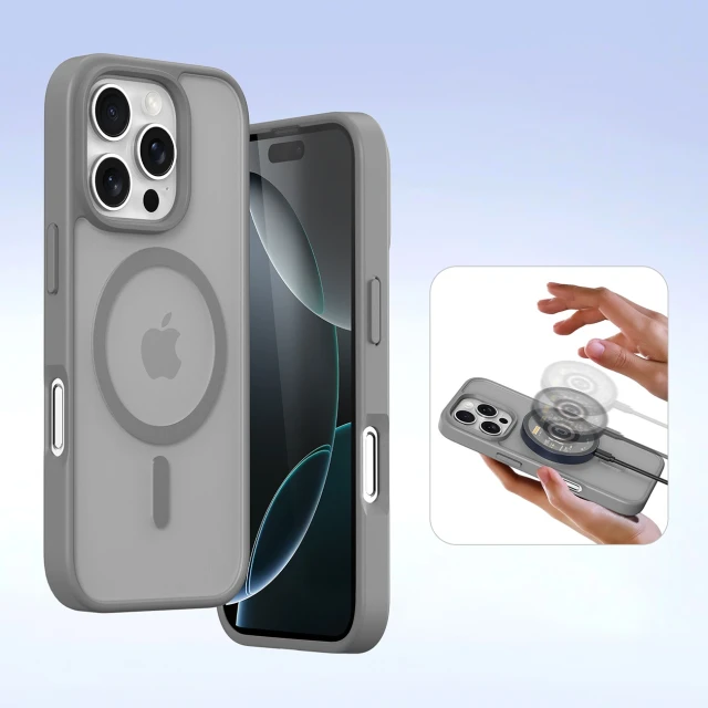 Чохол Dux Ducis Lawa для iPhone 16 Pro Grey with MagSafe (6934913004975)
