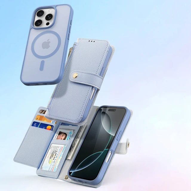 Чохол Dux Ducis Lawa для iPhone 16 Pro Blue with MagSafe (6934913004982)