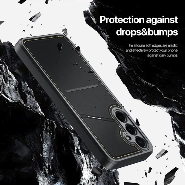 Чохол Dux Ducis Rafi II Mag для Samsung Galaxy A35 Black with MagSafe (6934913006474)