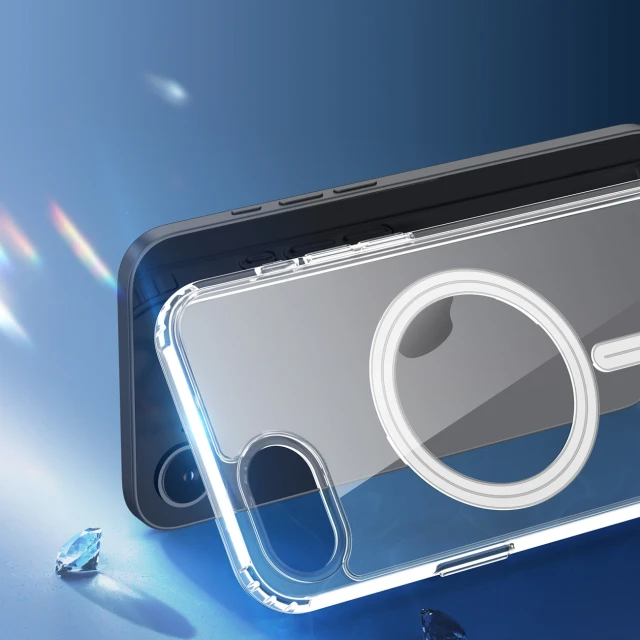 Чохол Dux Ducis Clin Mag для iPhone 16e / 17e чорний with MagSafe (6934913007105)