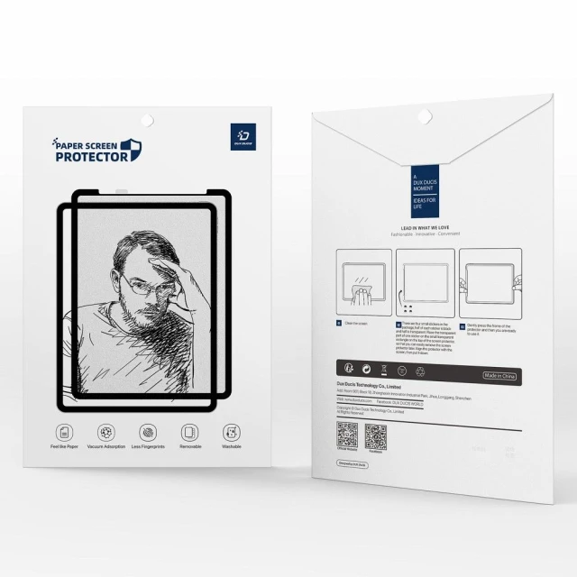 Захисна плівка Dux Ducis NAAD з текстурою паперу для iPad 7/8/9 10.2