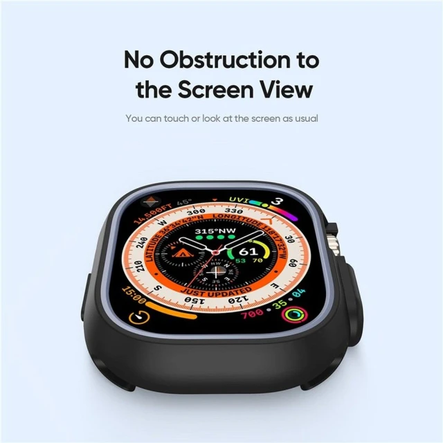 Чохол Dux Ducis Bamo для Apple Watch Ultra 3/2/1 49 mm Black Grey (6934913021286)