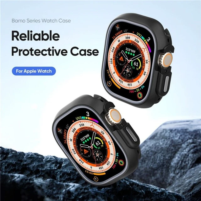 Чохол Dux Ducis Bamo для Apple Watch Ultra 3/2/1 49 mm Black Grey (6934913021286)