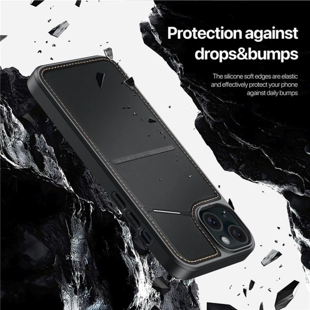 Чохол Dux Ducis Rafi II Mag для iPhone 15 Plus Black with MagSafe (6934913021385)