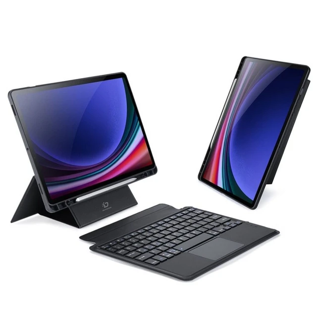 Чохол Dux Ducis DK з бездротовою клавіатурою для Samsung Galaxy Tab S9/S9 FE/S10 FE Black (6934913023174)
