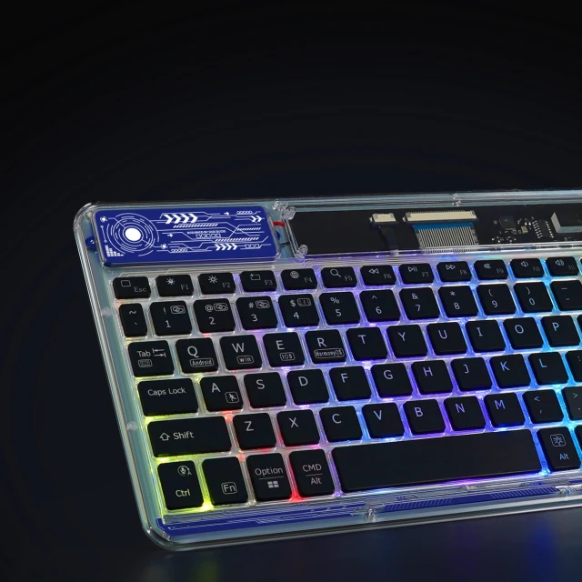 Клавіатура DUX DUCIS Keyboard CK Series бездротова для ноутбука / планшета / телефону Transparent (6934913023198)