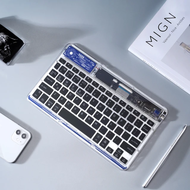 Клавіатура DUX DUCIS Keyboard CK Series бездротова для ноутбука / планшета / телефону Transparent (6934913023198)