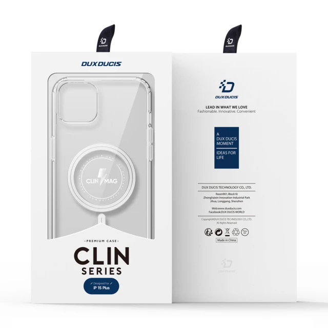 Чохол Dux Ducis Clin для iPhone 15 Plus Clear with MagSafe (6934913025000)