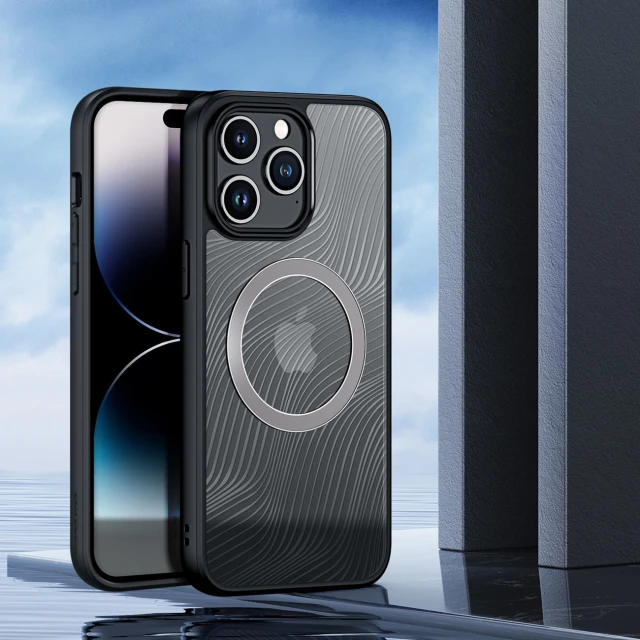 Чохол Dux Ducis Aimo Mag для iPhone 15 Pro Max Black with MagSafe (6934913025062)