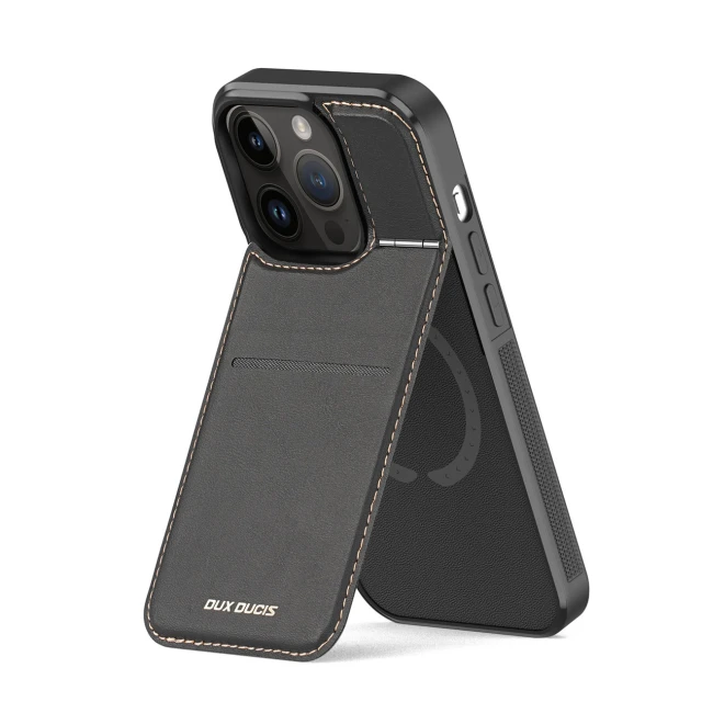 Чохол Dux Ducis Rafi Mag RFID Blocking для iPhone 13 Pro Black with MagSafe (6934913027226)