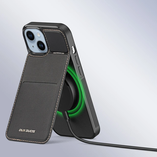 Чохол Dux Ducis Rafi Mag RFID Blocking для iPhone 14 Plus Black with MagSafe (6934913027257)